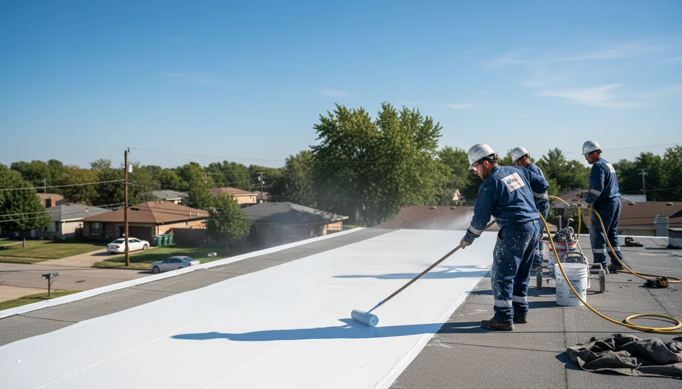 Commercial roof coating in Plaucheville, LA near me